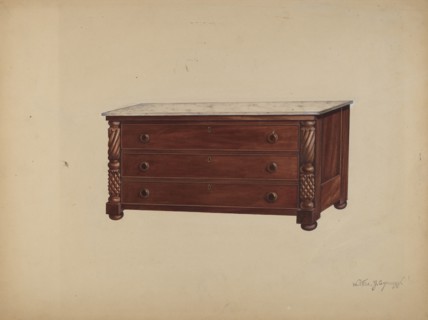 Chest of Drawers, 1935/1942. Creator: Walter G. Capuozzo.