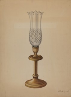 Lamp, c. 1939. Creator: Walter G. Capuozzo.