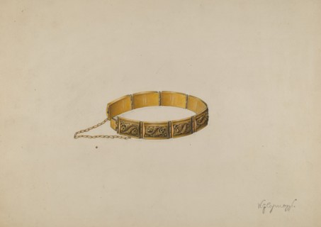 Bracelet, c. 1939. Creator: Walter G. Capuozzo.