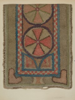Shaker Tufted Wool Rug, c. 1938. Creator: Orville A. Carroll.