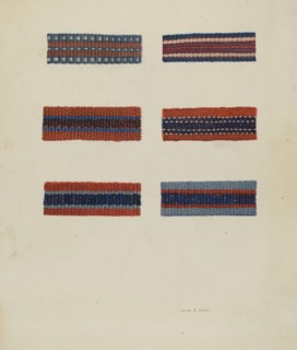 Fragments of Shaker Chair Braid, c. 1938. Creator: Orville A. Carroll.