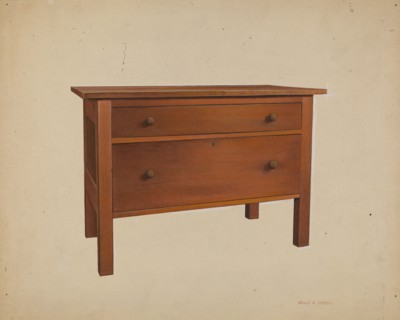 Shaker Table, c. 1938. Creator: Orville A. Carroll.