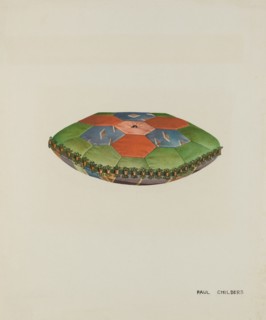 Shaker Pin Cushion, c. 1937. Creator: William Paul Childers.