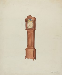 Shaker Tall Clock, c. 1937. Creator: William Paul Childers.