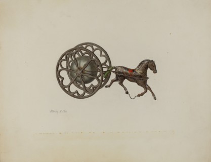 Toy Bell Cart, c. 1941. Creator: Stanley Chin.