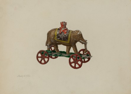 Toy Elephant, c. 1941. Creator: Stanley Chin.