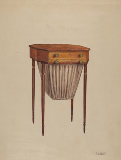 Sewing Table, 1936. Creator: Florence Choate.