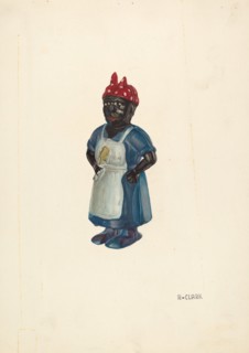 Negro Mammy Bank, c. 1937. Creator: Robert Clark.