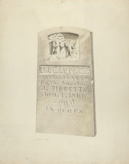Tombstone, c. 1939. Creator: Robert Clark.