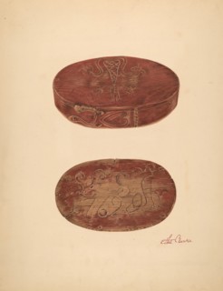 Bishop Hill: Bridal Box, c. 1938. Creator: Ethel Clarke.