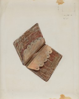 Wallet, c. 1936. Creator: Hugh Clarke.