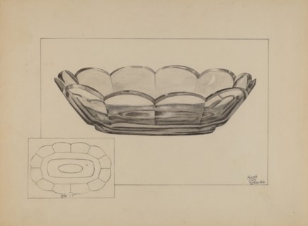 Fruit Dish, c. 1937. Creator: Hugh Clarke.