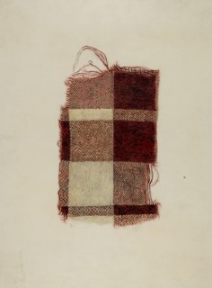 Piece of Homespun Wool, c. 1938. Creator: Hugh Clarke.