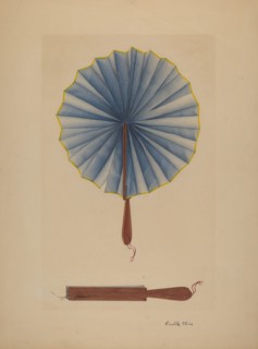 Fan, c. 1941. Creator: Orville Cline.