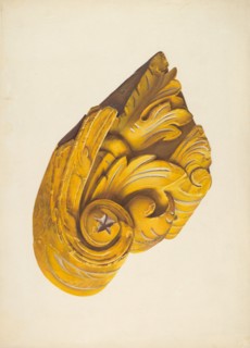 Ship's Billethead from Richard S. Leaming, c. 1939. Creator: Frances Cohen.
