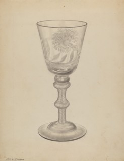 Goblet, 1935/1942. Creator: John Dana.