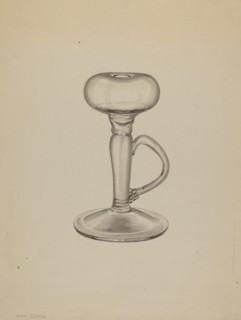 Lamp, c. 1937. Creator: John Dana.