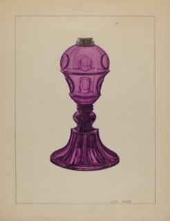 Lamp, c. 1937. Creator: John Dana.