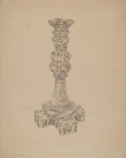 Candlestick, c. 1938. Creator: John Dana.