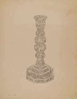 Candlestick, c. 1938. Creator: John Dana.