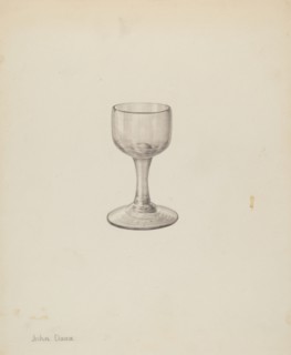 Wine Glass, c. 1940. Creator: John Dana.