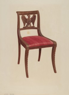 Side Chair, c. 1939. Creator: John Dana.