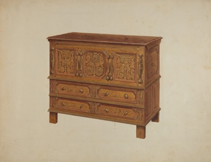 Chest, c. 1938. Creator: John Dana.