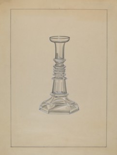 Candlestick, c. 1936. Creator: John Dana.