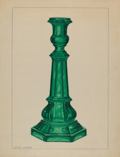Candlestick, c. 1937. Creator: John Dana.
