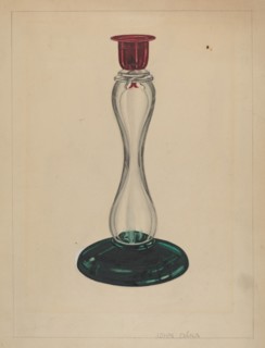 Candlestick, c. 1937. Creator: John Dana.