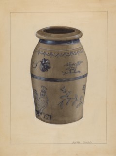 Jar, c. 1936. Creator: John Dana.