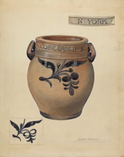 Stoneware Jar, c. 1953. Creator: John Dana.