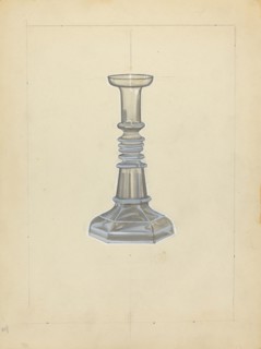 Candlestick, c. 1940. Creator: John Dana.