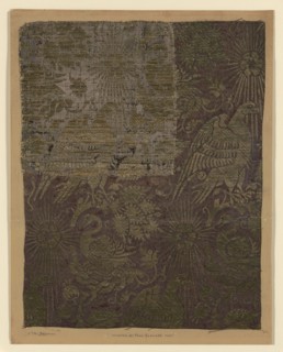 Fragment Supplemented with Drawing, Italy, 14th century and 19th century. Creator: Paul Schultze.