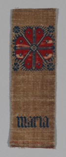 Fragment (From an Orphrey Band), Cologne, 15th century. Creator: Unknown.