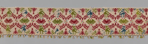 Fragment (For a Bed Curtain), Cyclades, 17th century. Creator: Unknown.