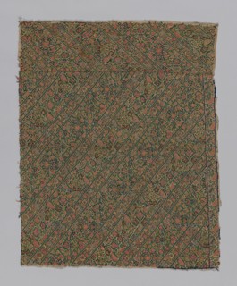 Fragment (Dress Fabric), Persia, 18th century. Creator: Unknown.