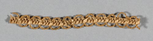 Fragment (Bonnet Trim), Europe, 1850. Creator: Unknown.