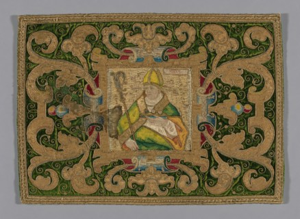 Fragment (From a Chasuble), Spain, 17th century. Creator: Unknown.