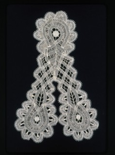 Jabot and Three Border Fragments, United States, 1876/78. Creator: Unknown.