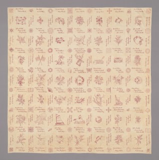 Signature Quilt, Illinois, 1896. Creator: Unknown.