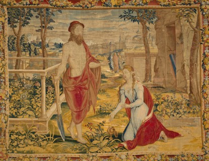 Christ Appearing to Mary Magdalene (Noli Me Tangere), Flanders, 1540/45. Creator: Willem de Pannemaker.