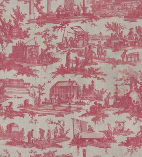 Les Travaux de la Manufacture (The Activities of the Factory) (Furnishing Fabric), France, 1783/84. Creator: Oberkampf Manufactory.