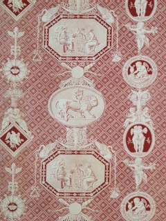 La Marchande d'Amour (The Merchant of Love) (Furnishing Fabric), France, 1815/17. Creator: Christophe-Philippe Oberkampf.