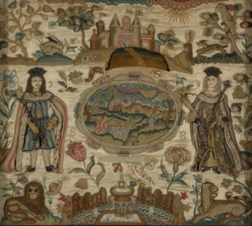 Needlework, England, 1698. Creator: Unknown.