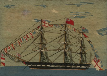 Picture (Needlework), England, 1825/75. Creator: Unknown.
