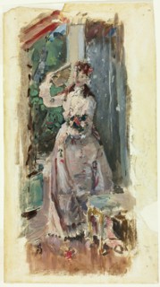 The Corner of the Balcony, c. 1877. Creator: Alfred Stevens.
