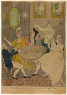 The Prodigal Son with Harlots, n.d. Creator: Amos Doolittle.