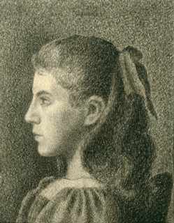 Portrait of Berthe Serruys, 1894. Creator: Georges Lemmen.