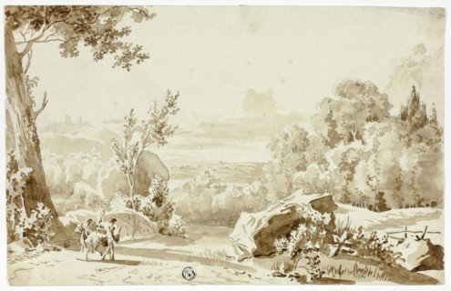 Travelers in a Landscape, n.d. Creator: Juan Cristobal.